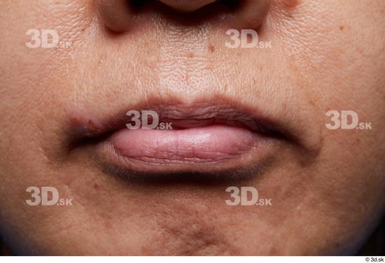 Mouth Skin Woman Slim Wrinkles Studio photo references