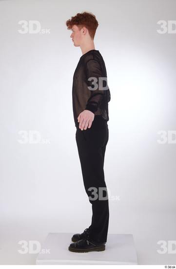 Man White Slim Male Studio Poses