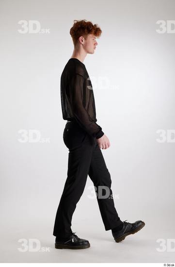 Man White Slim Male Studio Poses