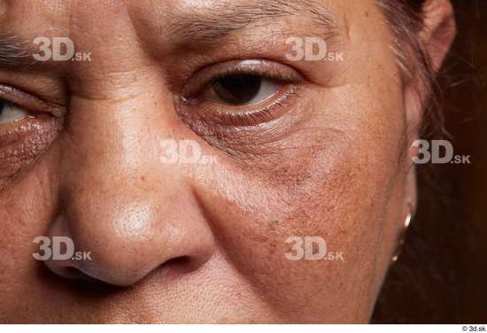 Eye Face Nose Cheek Skin Woman Chubby Wrinkles Studio photo references