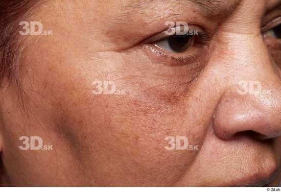 Eye Face Nose Cheek Skin Woman Chubby Wrinkles Studio photo references