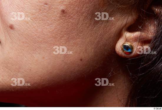 Cheek Ear Skin Woman Birthmarks Slim Studio photo references