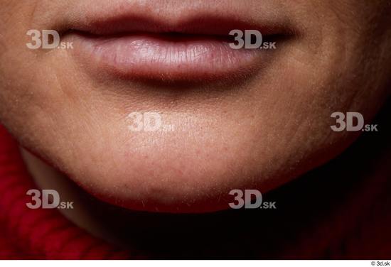 Mouth Skin Woman Slim Wrinkles Studio photo references