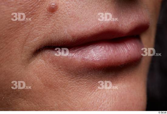 Mouth Skin Woman Birthmarks Slim Wrinkles Studio photo references