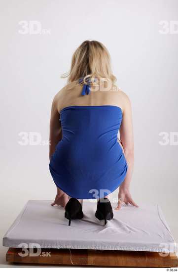 Woman White Slim Female Studio Poses