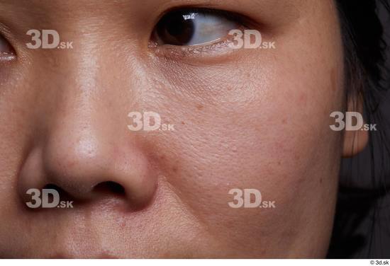 Eye Face Nose Cheek Skin Woman Asian Slim Wrinkles Studio photo references