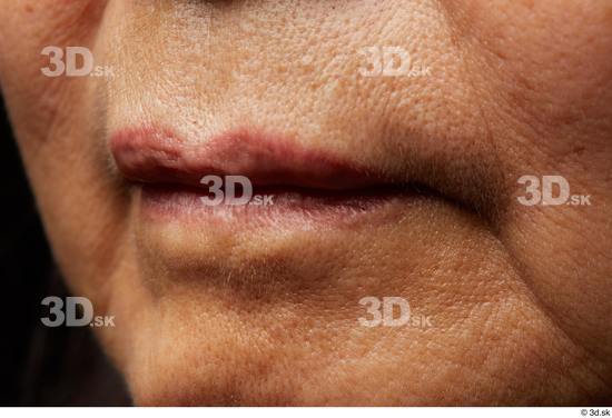 and more Face Mouth Skin Woman Asian Slim Wrinkles Studio photo references
