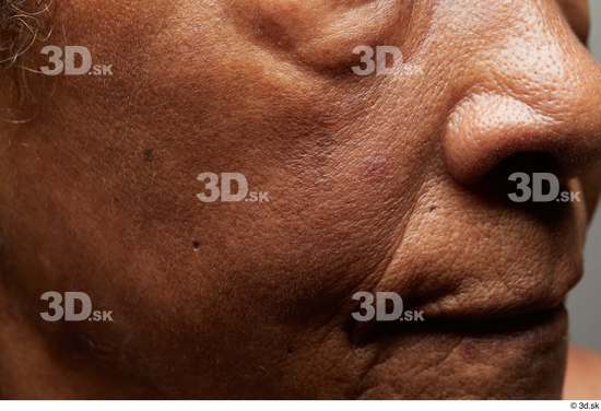 and more Face Mouth Nose Cheek Skin Woman Chubby Wrinkles Studio photo references