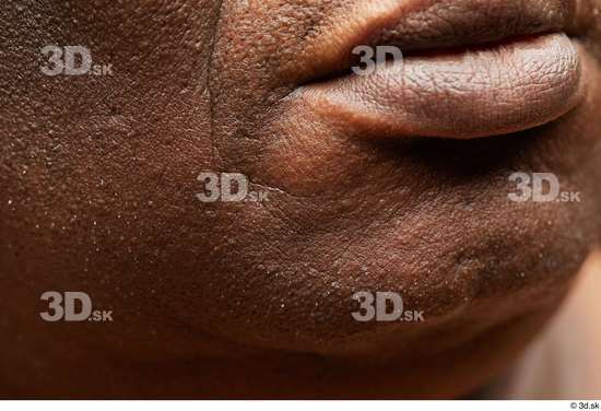 Face Mouth Cheek Skin Man Black Scar Overweight Wrinkles Studio photo references