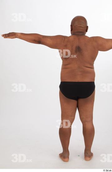 Whole Body Man T poses Black Tattoo Overweight Street photo references