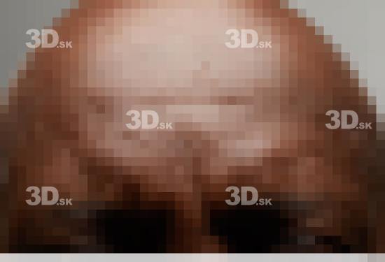 Face Skin Man Black Chubby Wrinkles Bald Studio photo references