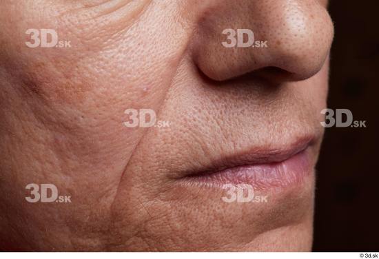 Face Mouth Nose Cheek Skin Woman Slim Wrinkles Studio photo references