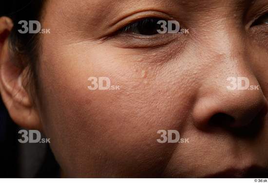 Eye Face Nose Cheek Ear Skin Woman Asian Chubby Wrinkles Studio photo references