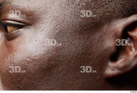 Eye Face Cheek Ear Skin Man Black Slim Studio photo references