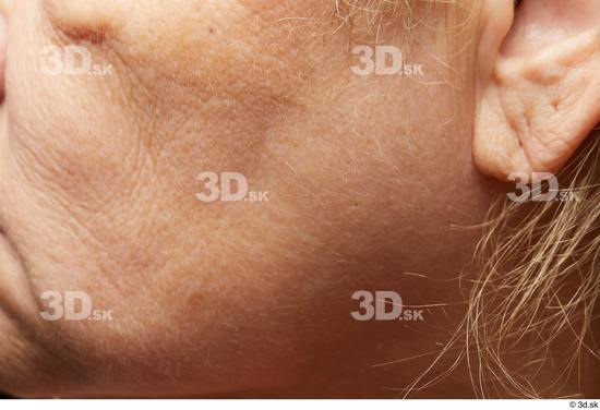 Face Cheek Ear Skin Woman Overweight Wrinkles Studio photo references
