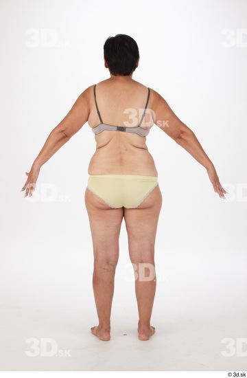 Whole Body Woman Asian Chubby Street photo references