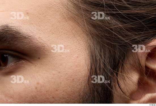 Eye Face Cheek Ear Hair Skin Man White Slim Studio photo references