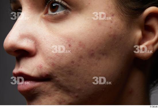Eye Face Mouth Nose Cheek Ear Skin Woman White Slim Studio photo references