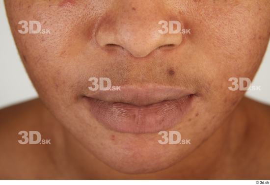 Face Woman Black Chubby Face Skin Textures