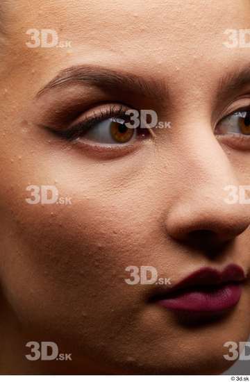 Eye Face Mouth Nose Cheek Skin Woman White Slim Studio photo references