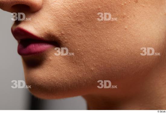 Face Mouth Cheek Skin Woman White Slim Studio photo references