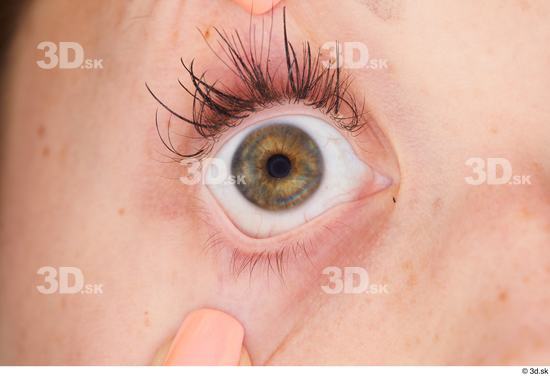 Eye Woman White Slim Eye Textures