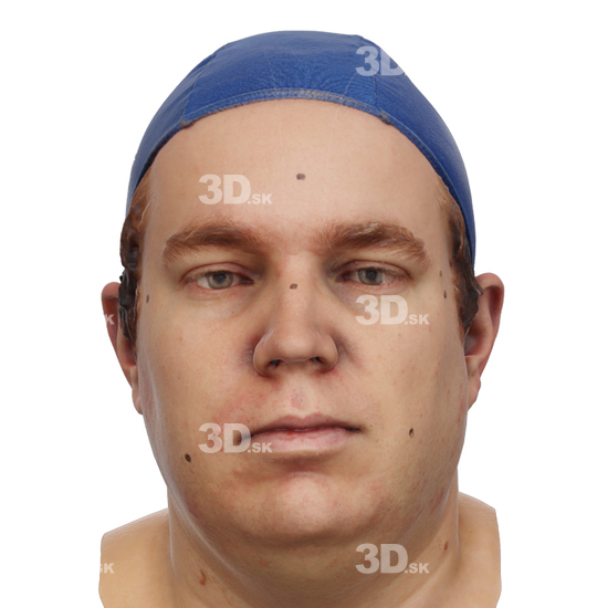 Head Man White 3D Neutral Raw