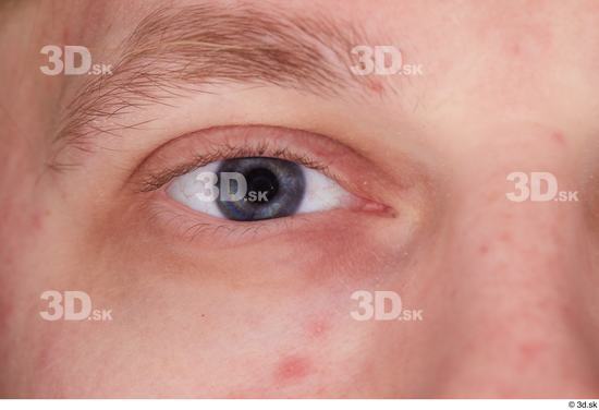 Eye Man White Slim Bearded Eye Textures