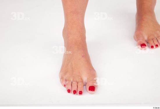 Foot Woman White Nude Slim Studio photo references