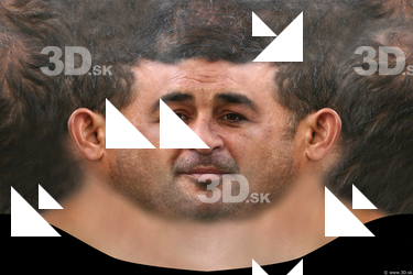Male head texture