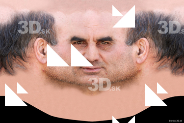 Male head texture