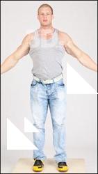 Body photo textures of clothed bodybuilder Alberto
