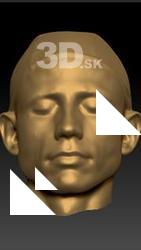 Male 3D head scan # 96
