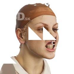 3D head scan of emotions and phonemes - Simona