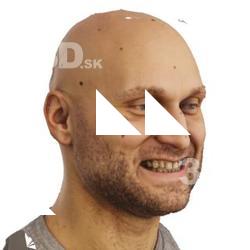 3D head scan of emotions and phonemes - Levi