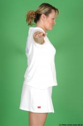 Upper Body Woman White Casual Pregnant