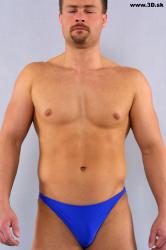 Upper Body Whole Body Man Artistic poses Underwear Average Studio photo references
