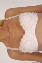 Chest Woman White Underwear Slim