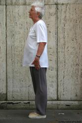 Whole Body Woman White Casual Overweight