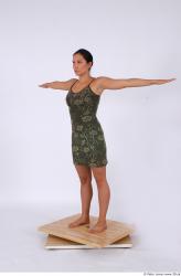 Whole Body Woman T poses Casual Slim Athletic Studio photo references