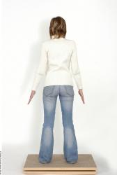 Whole Body Woman Casual Slim Studio photo references