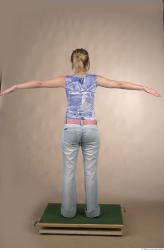 Whole Body Woman T poses Casual Slim Studio photo references