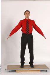 Whole Body Man Formal Athletic Studio photo references