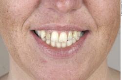 Whole Body Teeth Woman Overweight Studio photo references