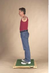 Whole Body Man T poses Casual Average Studio photo references