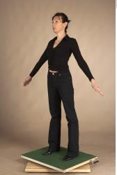 Whole Body Woman Casual Slim Studio photo references