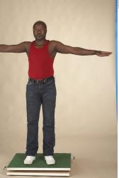 Whole Body Man T poses Casual Average Studio photo references