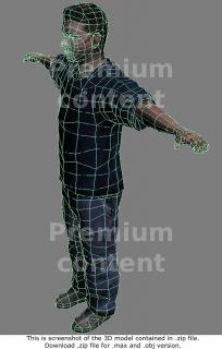 3D Model White Man