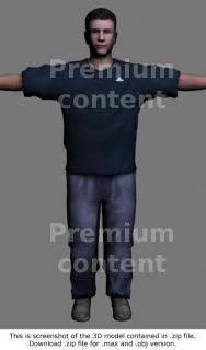 3D Model White Man