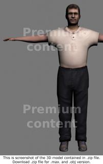 3D Model White Man